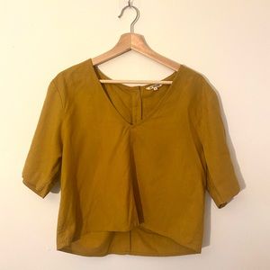 Golden Mustard Raw Silk Ali Golden Top